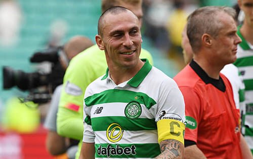CELTIC FC CELTIC PARK - GLASGOW Celtic's Scott Brown