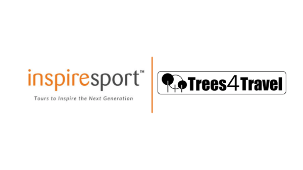 _inspiresport and TREES4TRAVEL lock up logo